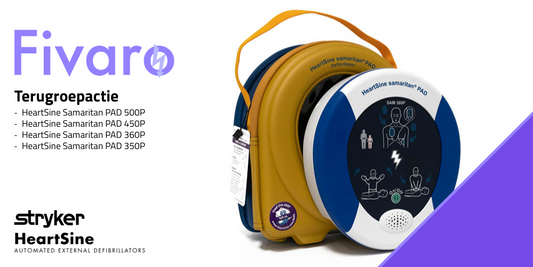 Fivaro deelt bericht van Stryker over terugroepactie HeartSine AED's